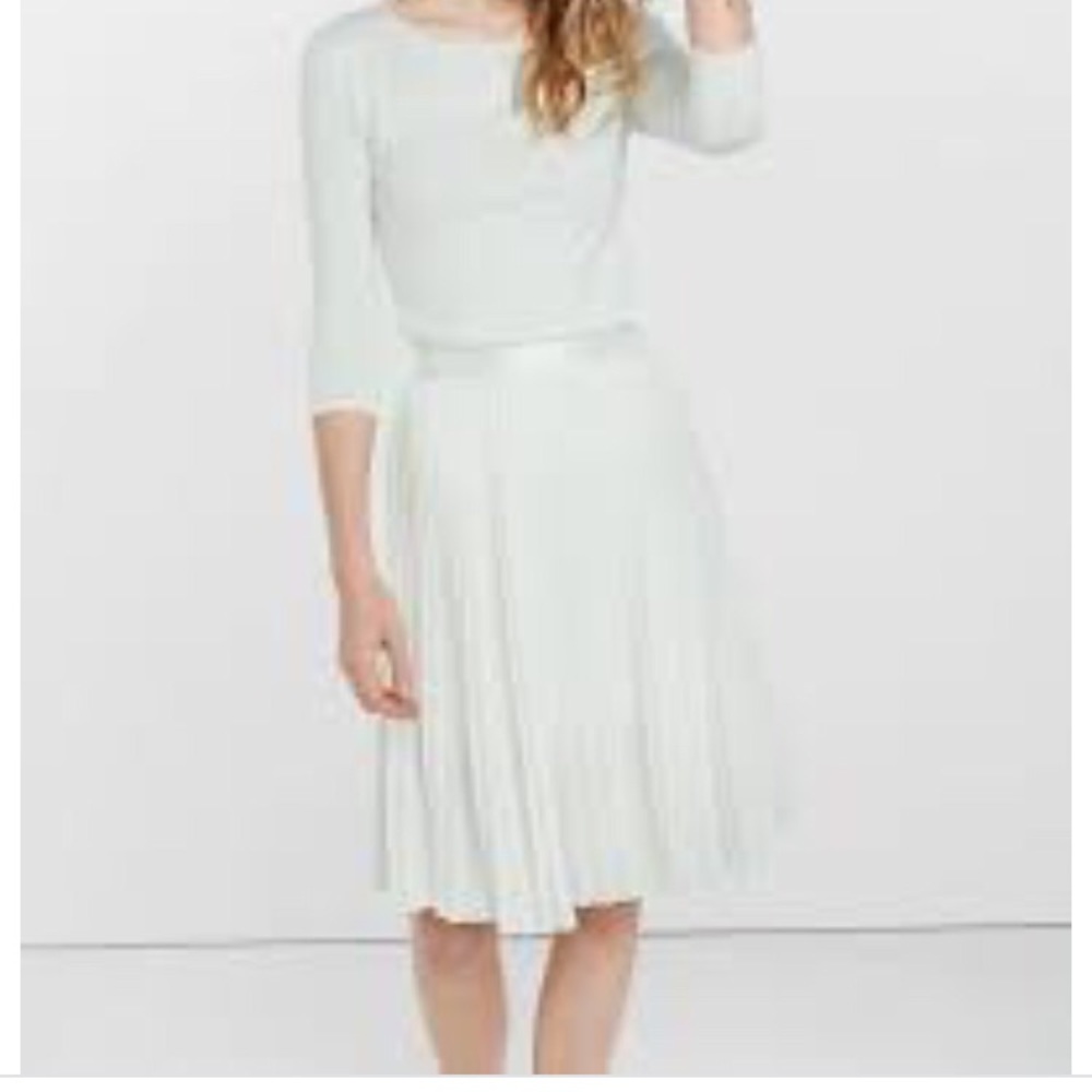 Express calf length midi pleat skirt